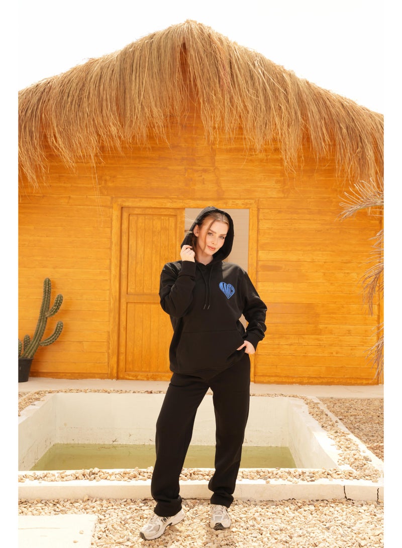 AMICI Oversize hoodie Black - Image 3